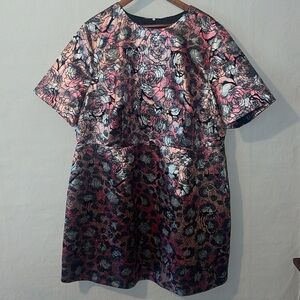 ASOS Metallic Floral Dress, Size 20 NWT
